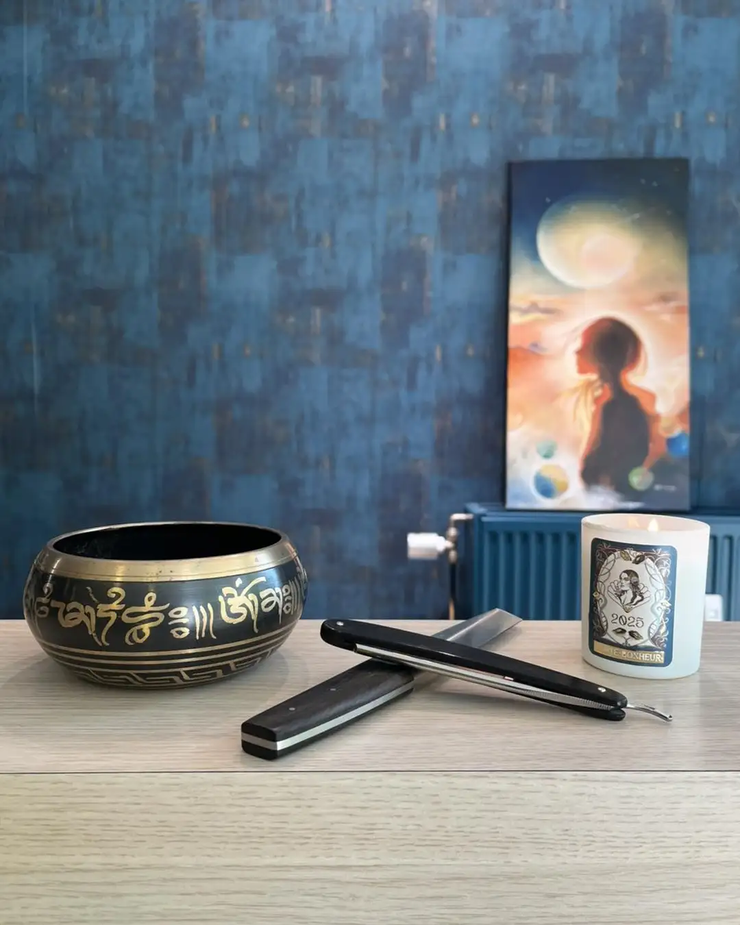 Anne francoise en train de méditer